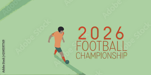 Foto soccer player dribbling ball vector illustration football