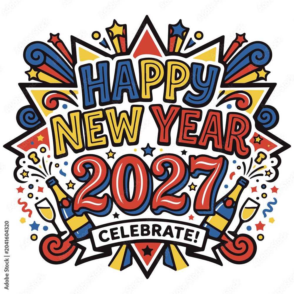 Fototapeta premium Happy New Year 2027
