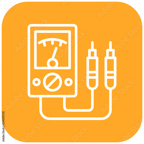 Bild auf Leinwand Voltmeter Icon