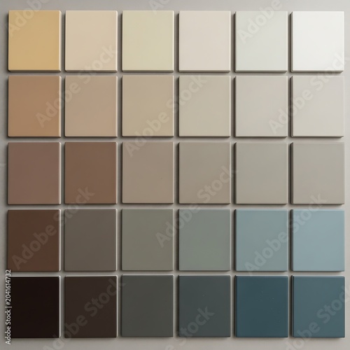Professional Interior Design Color Palette with Earthy and Neutral Swatches