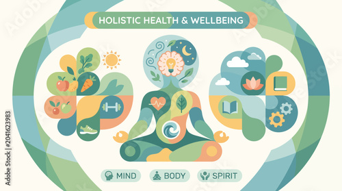 Mindful person meditating in harmony.