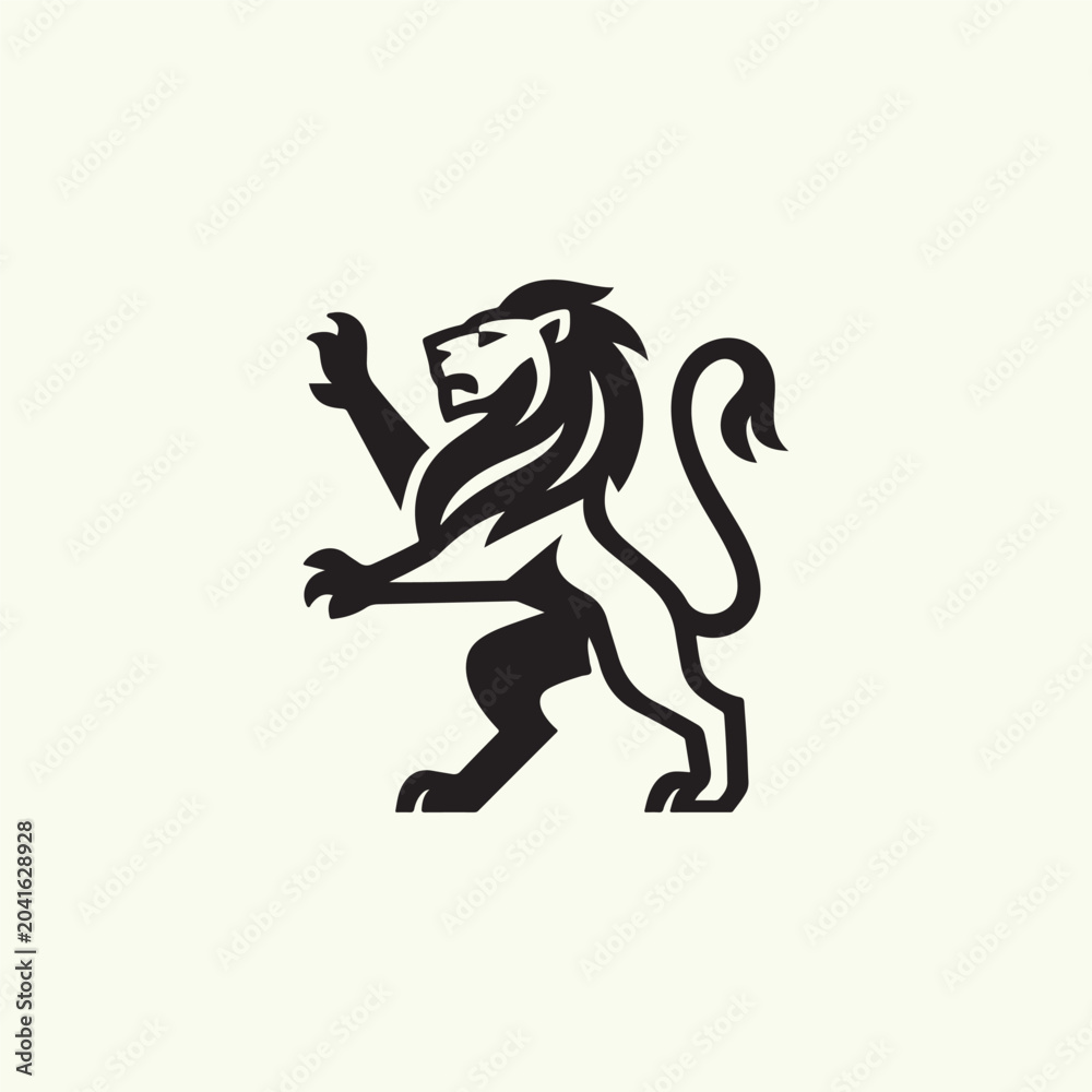 Fototapeta premium Heraldic Lion Logo
