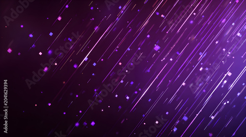 Stunning Night Sky with Shooting Stars and Sparkles