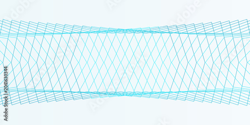 Photos Elegant Interwoven Linear Wave Composition with Symmetrical Geometric Curves, Mi