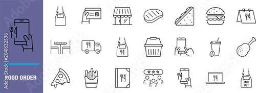 Photos Online food ordering delivery icons