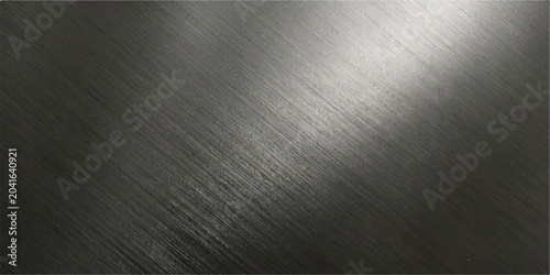 Bild auf Leinwand Brushed metal texture with subtle light reflections, suggesting a sleek and modern industrial or technological surface