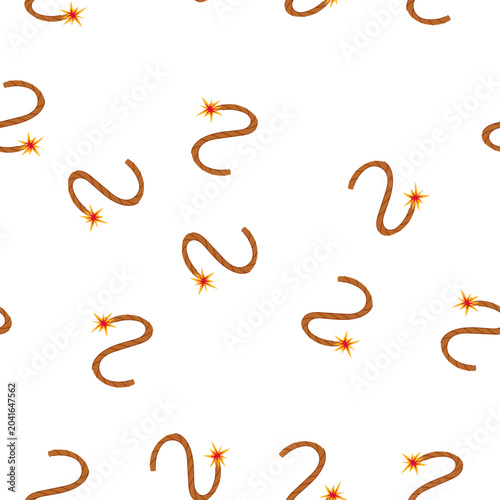 Vászonkép pattern flammable dynamite fuse cartoon