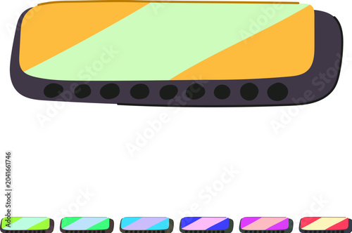 Quadro em tela melody harmonica cartoon