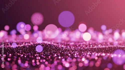 Abstract Pink Glittery Particles Bokeh Background with Sparkling Light and Artistic Effects for Creative Projects