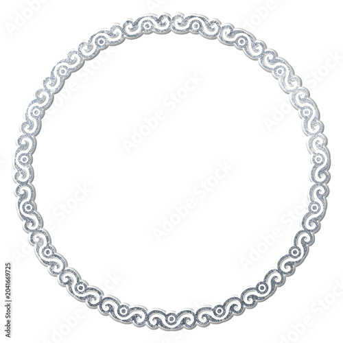 round frame made of chain