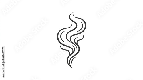 Quadro em tela Stylized Smoke Swirls Abstract Design Element.