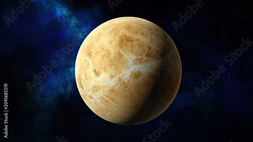 Planet Venus with Atmospheric Detail
