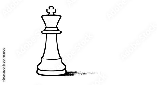 Foto chess, chesskingicon, chessking, kingpiece, strategy, boardgame, lineicon, outli
