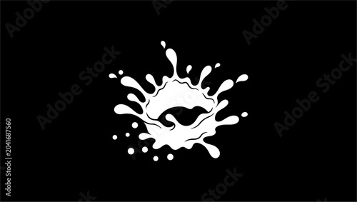 Tablou pe pânză para goblet en todos, milk splash crown, Splash Crown Logo vectors, Milk Splash Crown Concept