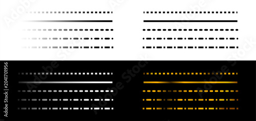 Elegant Decorative Horizontal Line Border with Luxury Golden Ornament