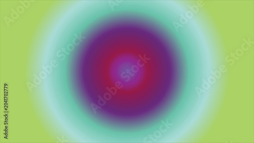Gradient background showcases a bright magenta core expanding into teal and lime green rings, representing a bold and energetic color composition for contemporary marketing and advertising visuals.