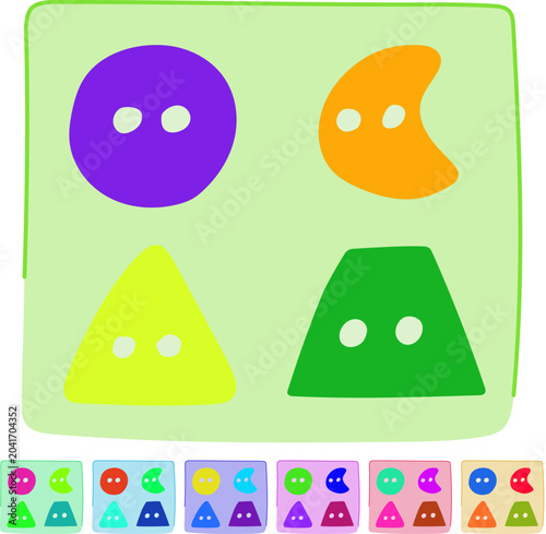 Foto motor shape sorter cartoon