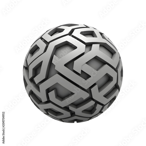 Abstract Sphere Minimal Design Isolated on transparent background
