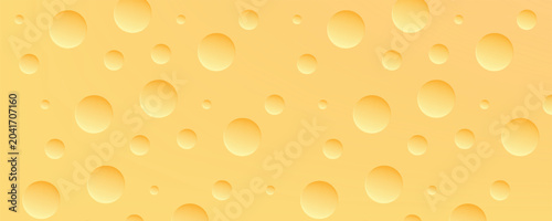 Cuadro en lienzo Seamless vector background texture of cheese. cheese pattern