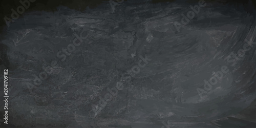 Tableau sur toile A dark, vintage chalkboard texture with a blank, grunge concrete wall pattern an