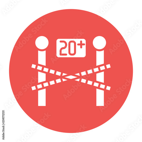 Fotografie Age Barrier Icon
