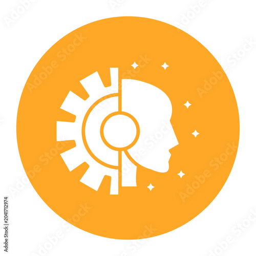 Obraz na płótnie Cyborg Icon