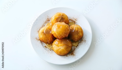 Top View Loukoumades Flat Lay