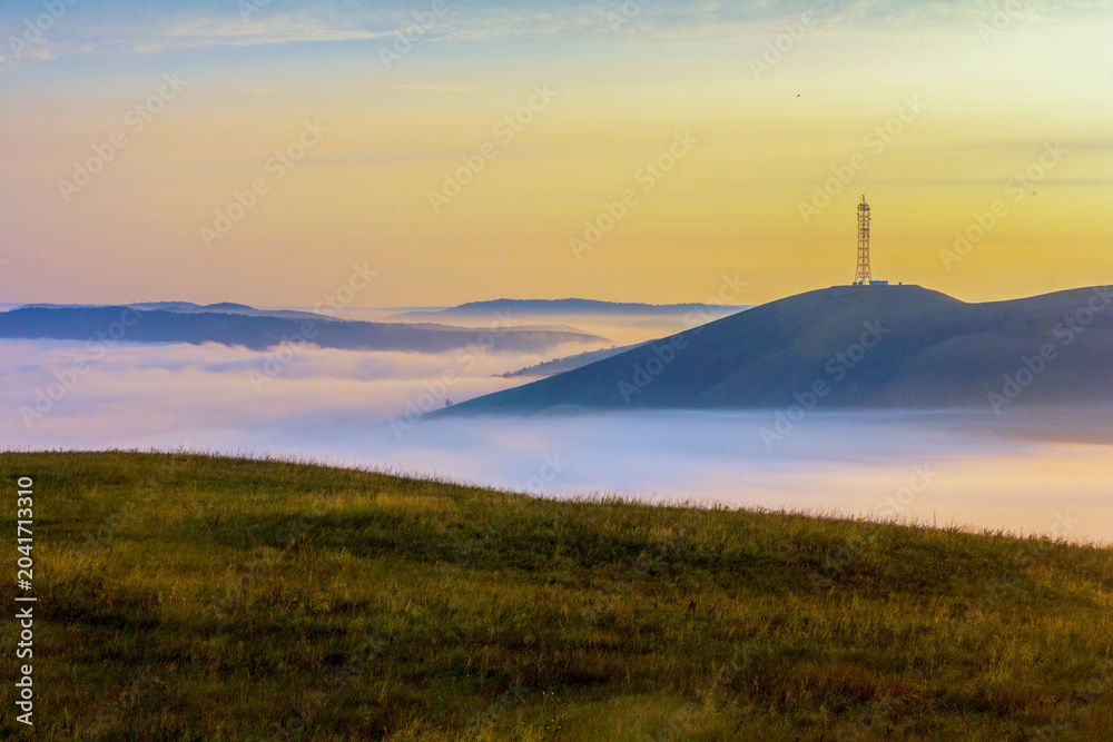 Obraz premium Karamurun-tau is a picturesque mountain range of the Orenburg region.