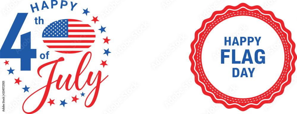Fototapeta premium Happy 4th of july and independence day celebrations
