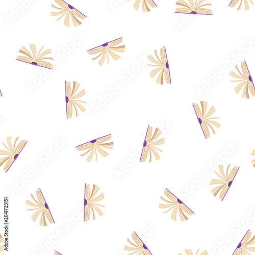 Bild auf Leinwand pattern text book open cartoon