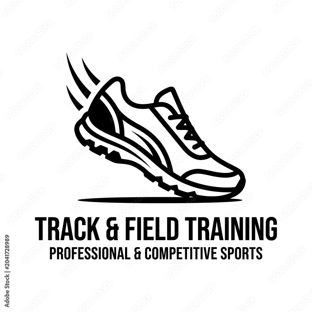 Fototapeta premium Dynamic Sport Shoe Imagery For Track And Field Training High-Performance and Athletic Endeavors