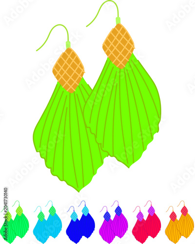 Canvastavla statement tassel earrings cartoon