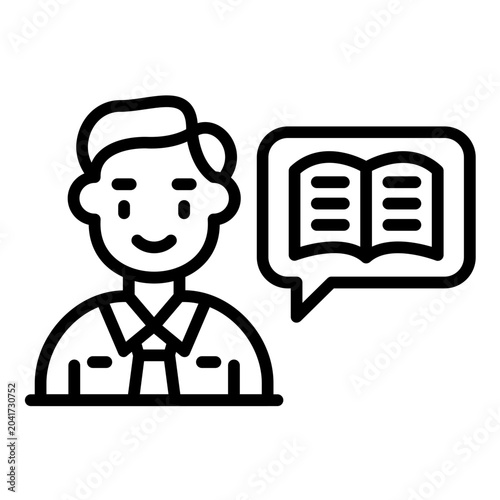 Принти на полотні Storytelling Icon