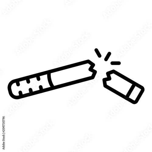 Tableau sur toile Cigarette Break Icon
