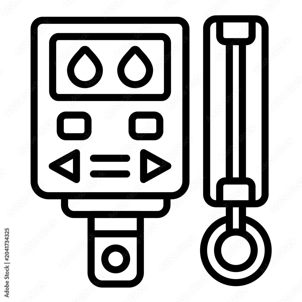 Fototapeta premium Glucometer Icon