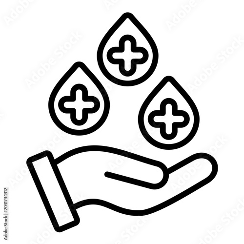 Bild auf Leinwand High Blood Sugar Icon