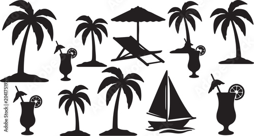beach view silhouttee