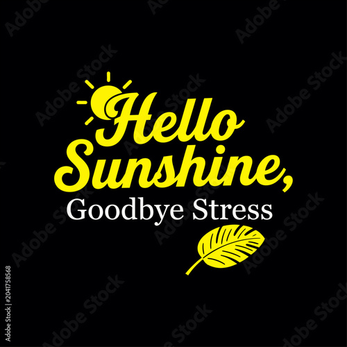 Summer Typography T Shirt Design
