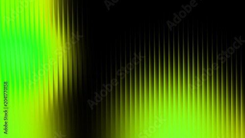 Abstract neon green vertical lines background with gradient light effect