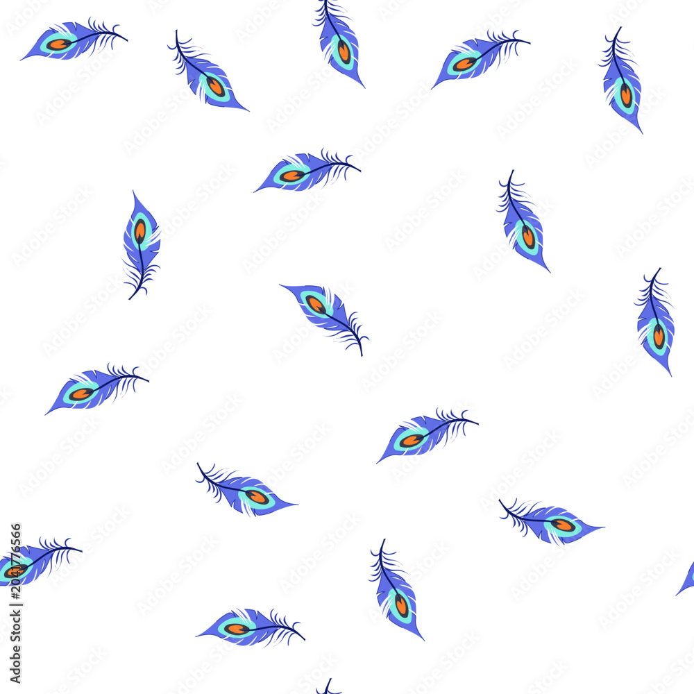 Fototapeta premium pattern black peacock feather cartoon. texture wallpaper, abstract hand, bird drawing black peacock feather sign. seamless symbol vector illustration