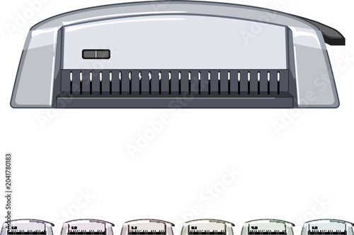 Canvas-taulu press binding machine cartoon