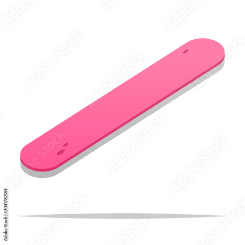 Fotografija Pink nail file vector isolated illustration