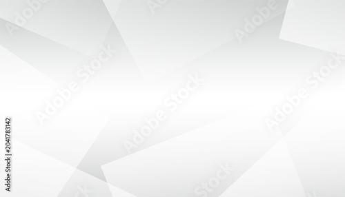 Abstract white chaos transparent square shape element on gray gradient background, Vector illustration