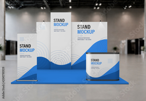Exhibition Trade Show Booth Mockup Set