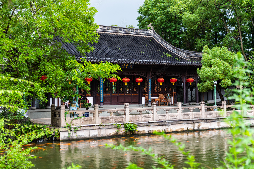 Naklejka premium Nanzong Kong Clan Family Temple, Quzhou - Traditional Chinese Architecture