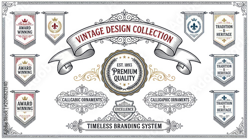 Tableau sur toile Vintage Design Collection: Award Winning, Premium Quality, Timeless Branding Sys