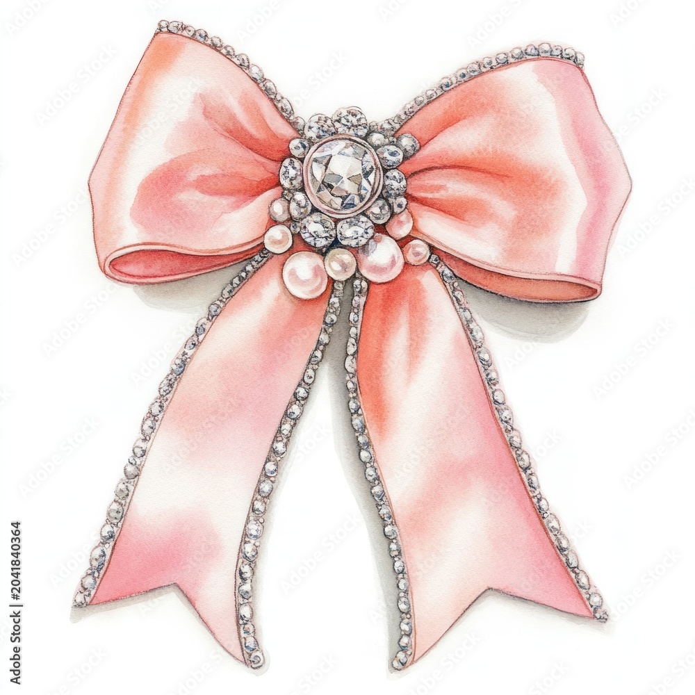Naklejka premium Bow illustration accessories accessory.