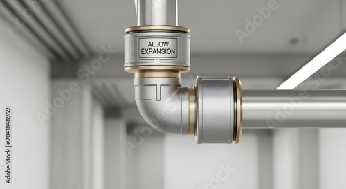 Allow Expansion Pipe Joint Concept Demonstrating Infrastructure Flexibility Thermal Movement and Engineering Design