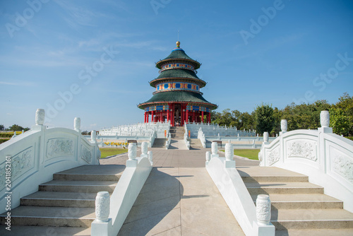 Bild auf Leinwand THAILAND PRACHINBURI GUAN YIN BODHISATTVA TEMPLE