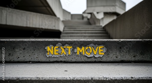Next Move Progression Concept Representing Strategic Advancement Decision Making Career Growth and Future Planning
